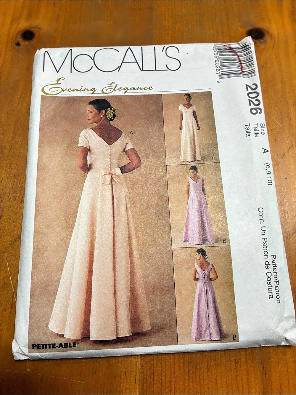 McCall's 2026 Evening Gown Sewing Pattern